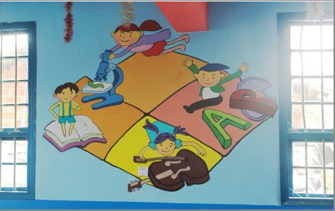 金门幼儿园墙体手绘